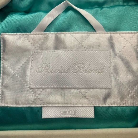 SPECIAL BLEND Dark Brown Embossed Leather Snowboarding Jacket - Picture 14 of 15